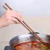 箸キッチン擦り皿公開竹の長い麺フライドポット中国スタイル木製木製麺チョップスティック