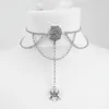 CHOKER CHOKER MOON STAR PACCHIA METALLA IN LEGA DI METALLA PENDANTE AESTETICA 3XUA