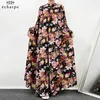 Ethnische Kleidung 1 Stück Muslim Hijabs Kleid Damen Gebetskleidungsstück Dubai Abaya Arab Jibab Islam Floral Djellaba Femmel Khimar Caftan