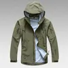 Outdoor Waterproof Hard Shell Tactical Jacket Spring Autumn Thin Breathable Camo Coat Men Climbing Army Training Combat Clothes 240119