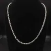 Collar de joyería de marca de moda, pulsera de lujo, collar de cadena en plata de ley con diamantes negros Pav