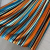 Work Dresses 2024 Fashion Good Quality Fresh Colorful Striped Silk Shirt Half Skirt