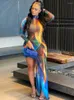 Повседневные платья Hawthaw Женская мода с длинным рукавом Bodycon Streetwear Party Club Midi Dress 2024 Осень-Осенняя одежда Оптовые товары для