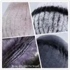 Winter fur headbands for women knitted rex rabbit fur scarf for women real fur head wrap ear warmer est fashion hairband 240122