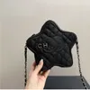 borsa firmata borsa di lusso cc catena a stella binaria mini borsa a mano borsa a tracolla Borsa a tracolla da donna in pelle di qualità CrossBody moda cappotto di vernice diad Oro argento