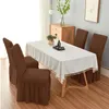 3D Seersucker Chair Cover Long Skirt Chair Covers for Dining Room Wedding el Banquet Stretch Spandex Home Decor High Back 240119