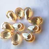 Chandelier Crystal 50pcs/lot 38mm Champagne Pendants Glass Beads Curtain Parts Light Accessories DIY Suncatcher Prism Home Decor