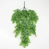 Decorative Flowers 5 Forks Simulation Small Boxwood Leaves Wall Hanging Realistic Artificial Green Plants Background Accessories