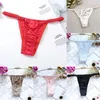 Kvinnors trosor Ice Silk Seamless Underpants for Women Soft Thin Band Thongs Woman Satin Underwear Female Bikini String Tangas Mujer