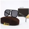 James Bond Tom Gafas de sol Hombres Mujeres Diseñador de la marca Gafas de sol Super Star Celebrity Conducción Gafas de sol para damas Moda Tom-fords Anteojos con caja TF 2390