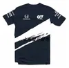 Nowy garnitur Mercedes AMG Team T-shirt Okoła szyi Summer Męs
