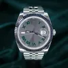 Brand World Best Version Watch Datejust 41 Wimbledon 126334 Automatisk ETA 3235 Titta på 2-års garanti-klockor