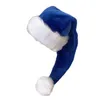 Bérets 652F long chapeau de père Noël épaissir la peluche idéale pour les aides au cosplay espiègles