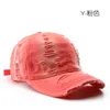 Japanese Retro Womens Spring and Autumn Pure Color Washed Hole Light Board Baseball Cap Outdoor Mens Travel Sun Protection Sun-Poof Peaked C