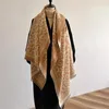 Écharpes d'hiver écharpe femmes doux cachemire chaud Pashmina imprimé léopard enveloppes épais châle Bufandas gland étoles Hijabs 180x65 cm