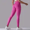 Pantaloni attivi senza cuciture Moon Water Wash Hip Lifting Yoga da donna a vita alta attillati Sport Running Fitness