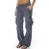 Pantalon pour femme Costaric Casual Outdoor Tactique Cargo Lâche Taille Haute Multi Poche Pantalon Militaire Actif