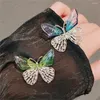 Broches exquise émail papillon broche élégante insectes animaux légers luxueux épingles à revers vert bleu accessoires de fête de fête bijoux