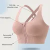 Completo da yoga Reggiseno sportivo Donna Palestra Abbigliamento sportivo Corsa Bralette Intimo fitness Reggiseni con cerniera frontale Taglie forti Crop Top Reggiseno