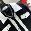 Men's Jackets PFHQ Trendy Original Color Contrast Patchwork Leather Niche Design Street Suit Coat High Quality 2024 Stylish