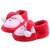 First Walkers CitgeeWinter Christmas Born Girl Warm Shoes Santa Snow Boots Walking For Toddler Infant