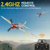 P47 Thunderbolt RC avion 2.4G 4Ch RC combattant 400mm envergure P47 RTF avion une clé voltige RC Warbird avion jouets cadeaux 240130