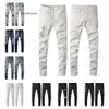 amr Jeans am Mens amirlies pour Jeans amrilied miris Street Purple designer Mens High Mens Pantalons de broderie Femmes Oversize Ripped Patc 2730 irlies rilied r Wo