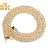 Łańcuchy Bling King Hiphop Gift 9 mm mikro zamoc