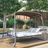 Camp Furniture Swing Outdoor Courtyard Villa stolar Balkong hängande hängmatta gungande aluminiumlegering Mesh Red S