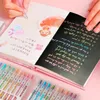 9 PCS Colored Gel Pens Set 0.5 mm Journaling Scrapbook Kawaii Ballpoint Pens Stationery Retractable Pen Office Accessories 240119