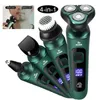 4 w 1 Electric Golarka LCD Digital Digital trzykrotne pływające dochodowe ładowce goleńowe Green Smart Razor Waterproof Ghaver Clipper 240124