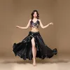 Costume de danse du ventre pour femmes adultes, jupe de danse orientale orientale, ensemble de 3 pièces, soutien-gorge, ceinture, vêtements de danse du ventre, 240202