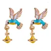 Stud Earrings Fashion Jewelry Accessories Vintage Simple Alloy Drop Oil Bird For Women Girls Super Pretty