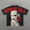 メンズTシャツY2Kハルクシャツメンヒップホップゴシックグラフィックプリント特大のコットンTシャツパンクショートスリーブストリートウェアカジュアルトップスティー