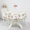 PVC el Waterproof and Oil Proof Large Round Tablecloth el Plastic Round Table Cloth Wash Free and Scald Proof Table Cloth 240131