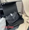 Bolso de cadena negro con solapa clásica Mujer Maquillaje Sobre Diseñador Bolso de hombro Bolso de lujo Incluso Tote Bolso cruzado Bolso de cuero Cartera Embrague Bolsa de viaje