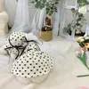 Odzież dla psa Cute Heart Cat Dress Hat Hat Summer Puppy Mała kostium spódnica Yorkshire Pomeranian Bichon pudle ubrania