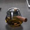 Wine Glasses Maker Bubble Teapot Glass Electric Ceramic Stove Tea High Temperature Resistant Wooden Handle Side Pot