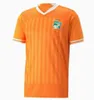 23 24 25 Cote D Ivoire Soccer Jersey National Team Drogba Home Away Elfenbenskusten Kessie Maillots de Football Men Kids African Cup Sangare Bamba Player Fans 3 Stars Shirts