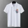 Designer-Herren-Poloshirt in Schwarz und Weiß, leicht, luxuriös, kurzärmelig, 100 % Baumwolle, klassische Stickerei, Alphabet, geschäftlich, lässig, Revers, modisch, schmale Passform, kurze Ärmel, M-3XL