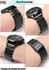 Solid Mesh Stainless Steel Watch Band Bracelets 18mm/20mm/22mm/24mm Watch Straps Deployment Buckle Brushed/Polished Strap 240125