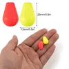 30pcs Fly Fishing Foam Float Tube Strike Indicators EVA Oval Bobbers Floating Tear Drop Pompano Rig Bottom Rigs Boat Fishing 240125