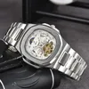 ساعات معصم Pate لعام 2024 New Mens Watches Tourbillon Four Needles Automatic Mechanical Watch عالية الجودة عالية الجودة مصمم العلامة التجارية على مدار الساعة حزام فولاذي