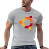 Polos masculinos Ubuntu Linux Camiseta Plus Size Tops Fãs de esportes Pretos Camisetas lisas para homens