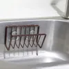 Küche Lagerung Eisen Waschbecken Schwämme Halter Selbstklebende Abfluss Trocknen Rack Geschirrtuch Organizer Seife Regal Bad Zubehör