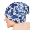 Berety Blue Butterflies Knit Hat Anime modne | -f- | Women męski