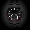 Relojes de pulsera AESOP Relojes de esqueleto Tourbillon de lujo para hombres Super luminoso Zafiro Cuerda manual Movimiento mecánico Reloj resistente al agua