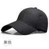 Casquette de baseball à séchage rapide de style coréen Couleur unie Femmes Sun-Poof Casquette à visière Protection solaire extérieure Hommes Respirant Trou Chapeau de soleil Chapeau de créateur en gros