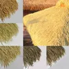Decorative Flowers Simulation Natural Thatched Fake Plant For Outdoor Roof Pavilion Decoration Straw Thatch Home Garden Retardant