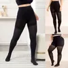 Mulheres meias senhoras sexy cintura alta plus size apertado meia-calça legging meias preto puro translúcido leggings femininas